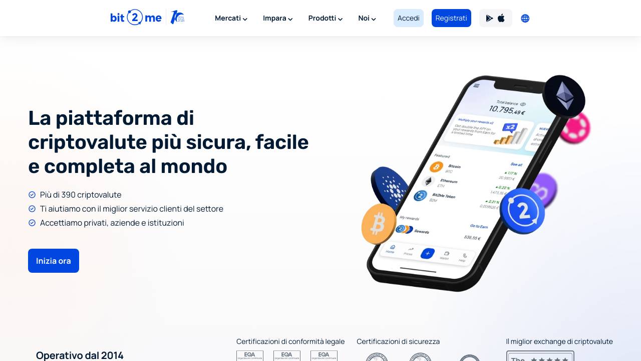 Homepage Bit2Me