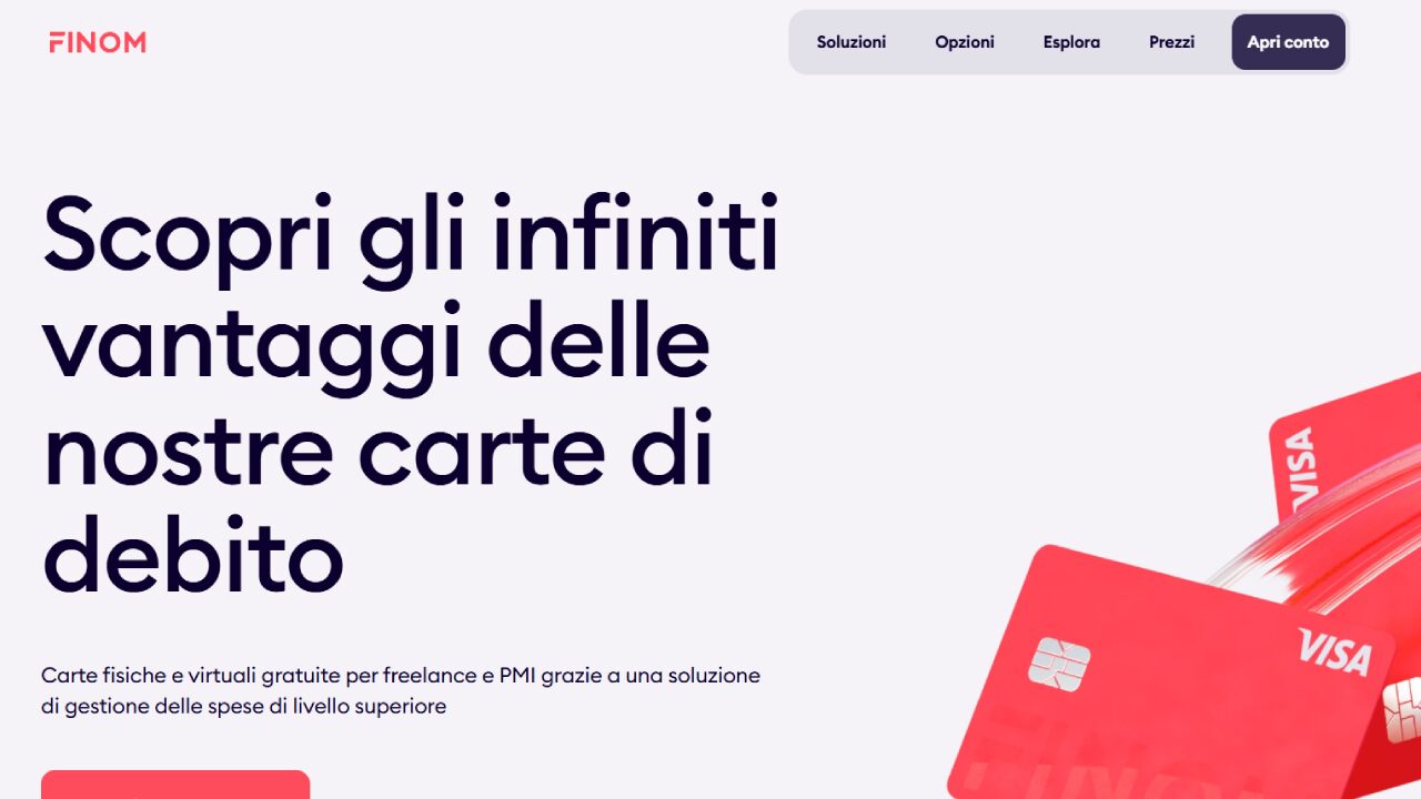Homepage Carta Finom