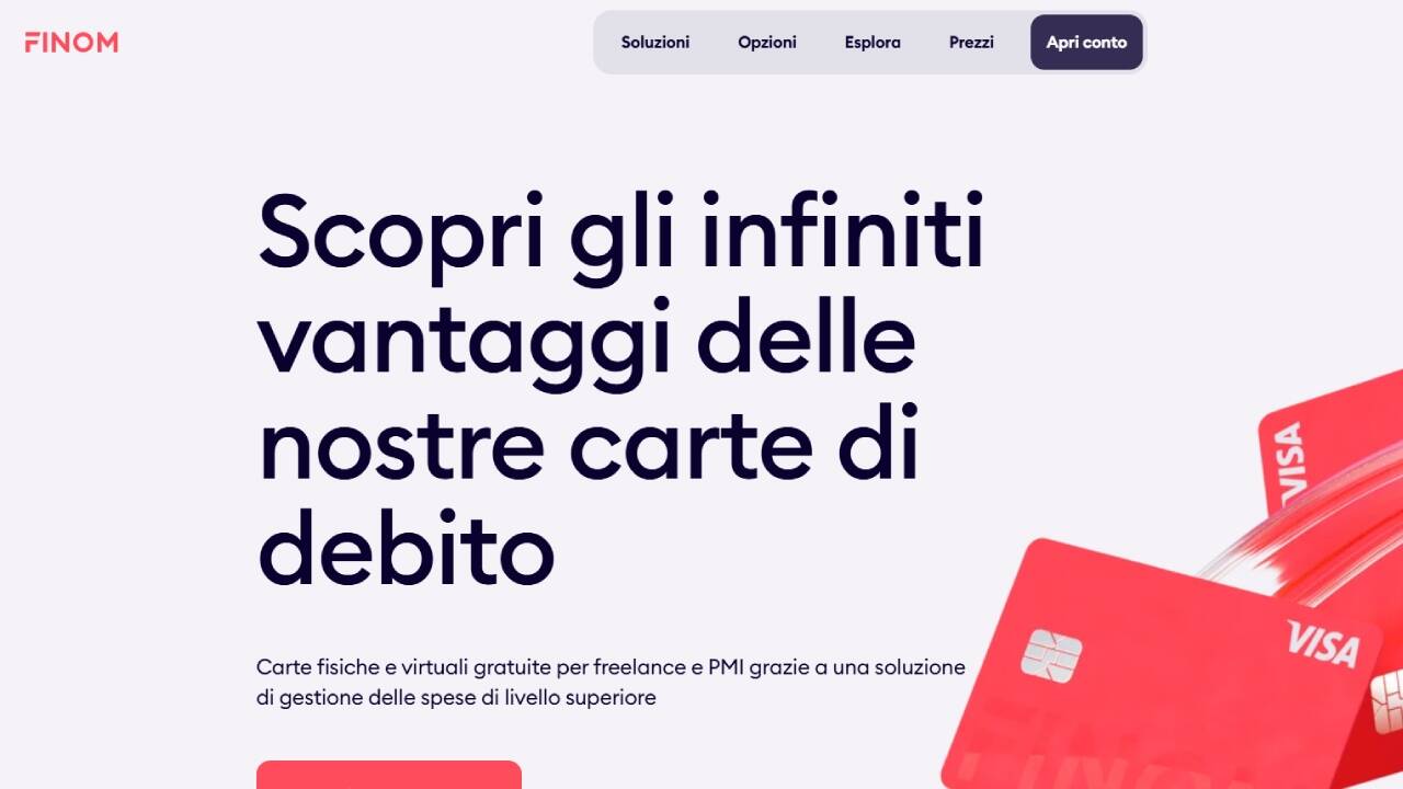 Homepage Finom Virtuale