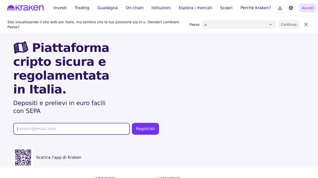 Homepage Kraken