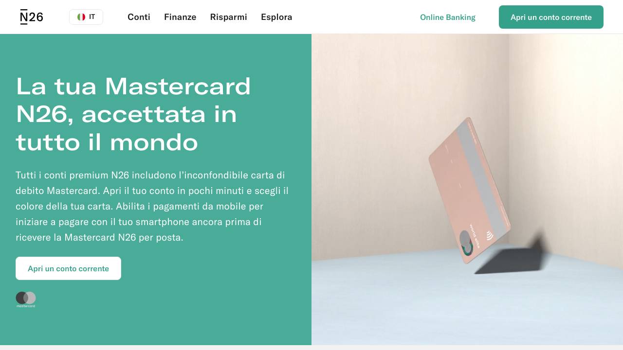 Homepage Carta N26 Business