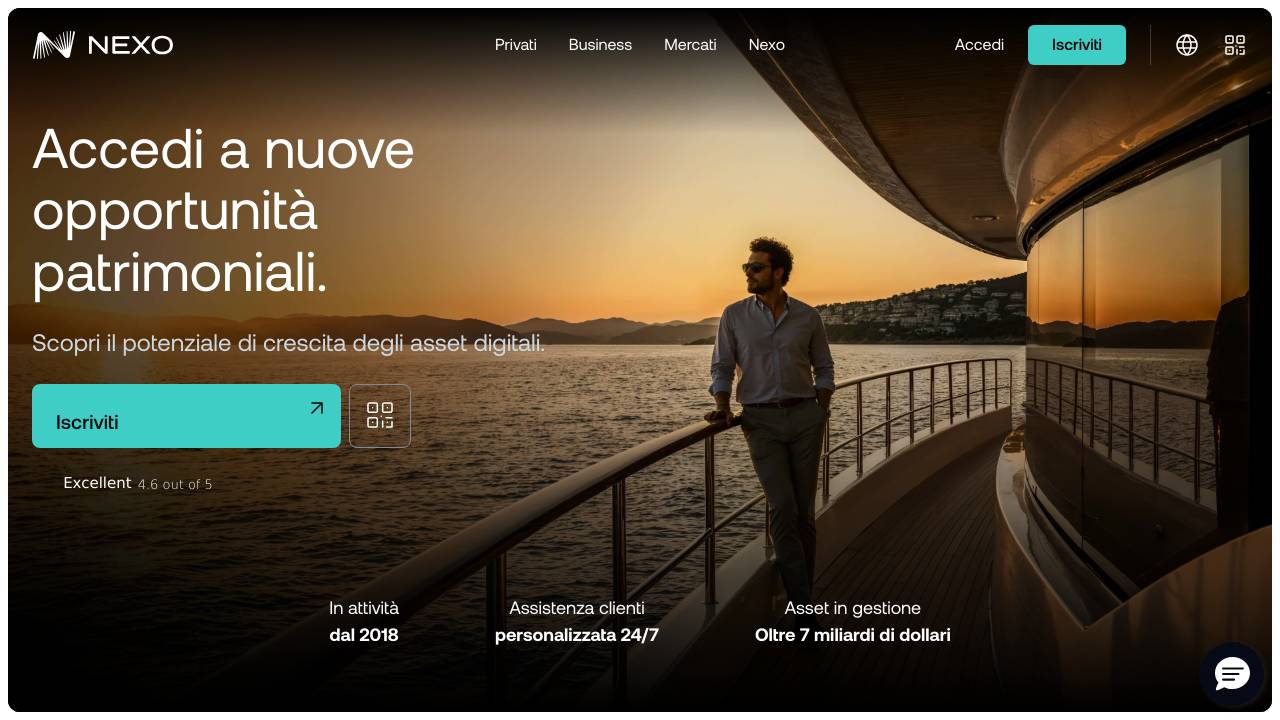 Homepage Nexo