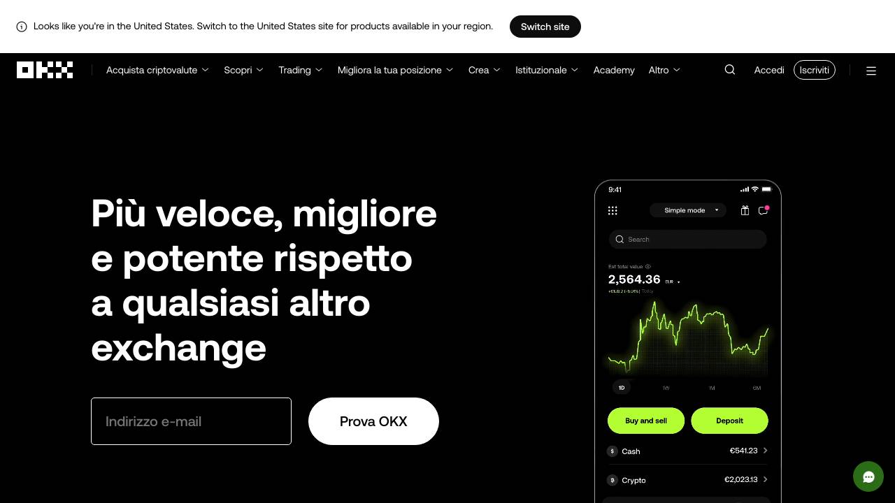 Homepage OKX