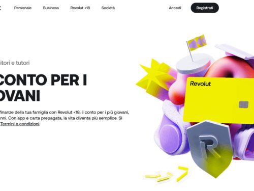 Homepage Revolut minori