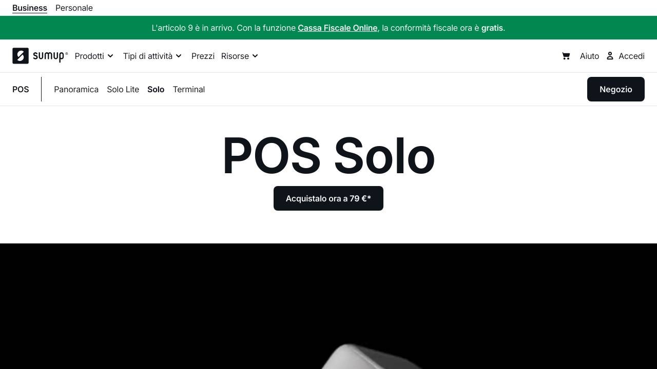 Homepage SumUp Solo