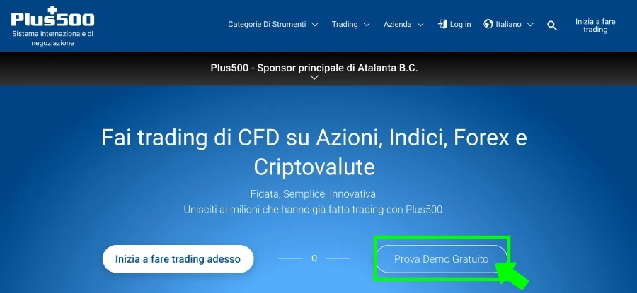 plus500 apertura conto demo