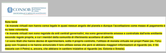 Consob-definizione-criptovalute