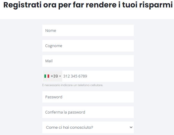 Re-Lender registrazione