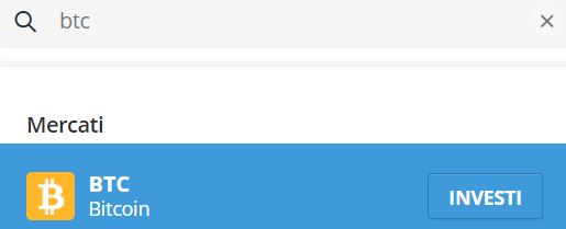 Bitcoin eToro