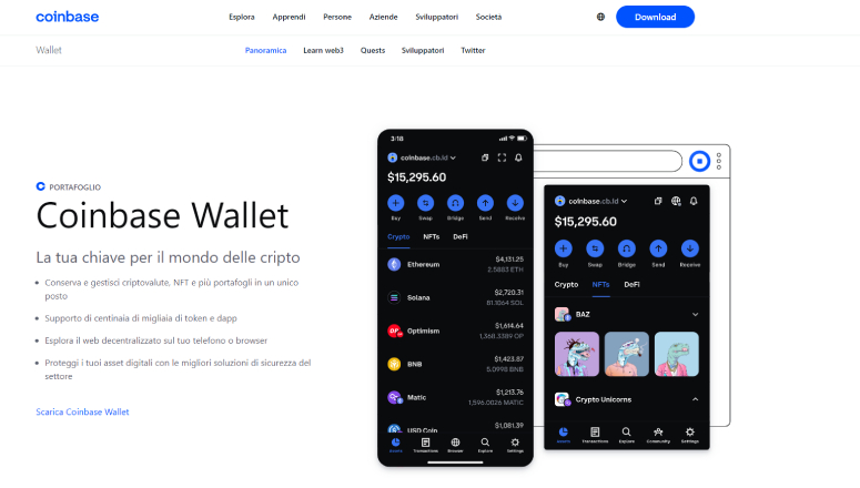 Wallet Coinbase exchange