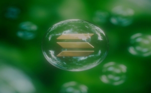 Logo Solana in bolla d'acqua