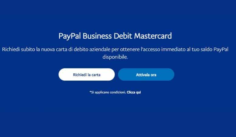 Come richiedere la carta PayPal