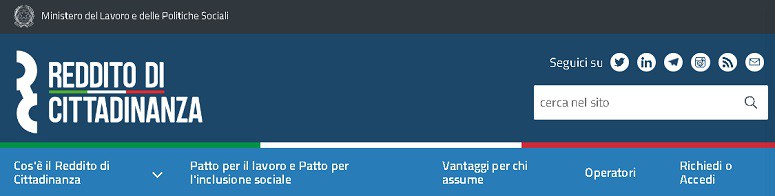 reddito di cittadinanza sito ufficiale