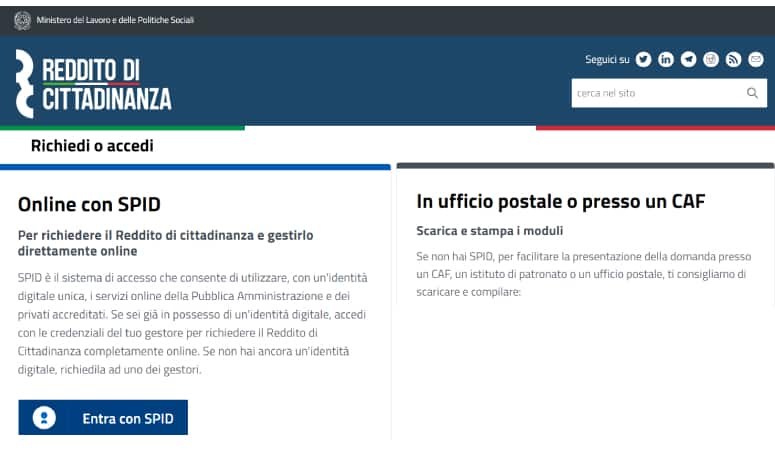 Come richiedere il reddito di cittadinanza
