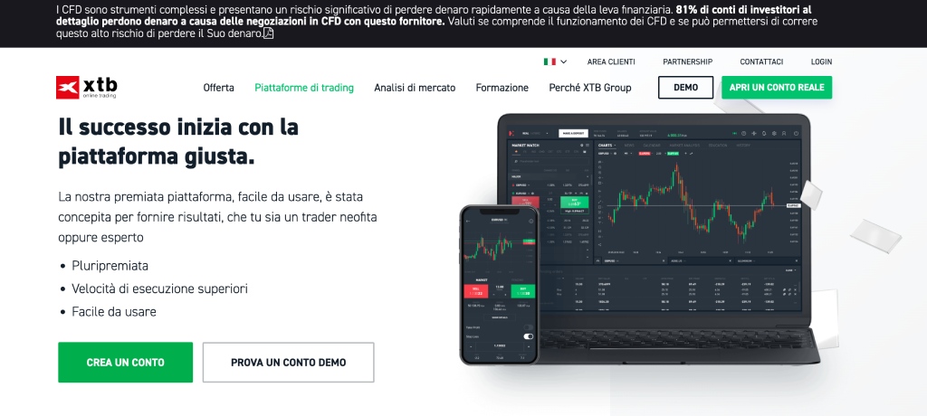 xtb piattaforma