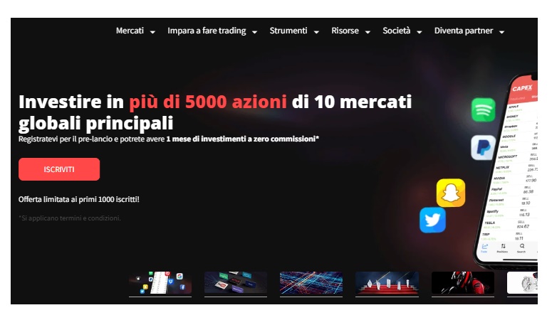 Piattaforma trading Capex