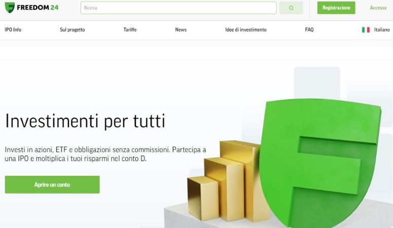Piattaforma trading Freedom24