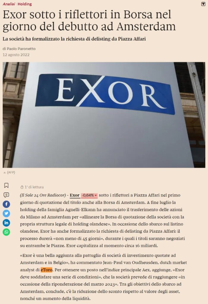 piattaforme trading online sole24ore