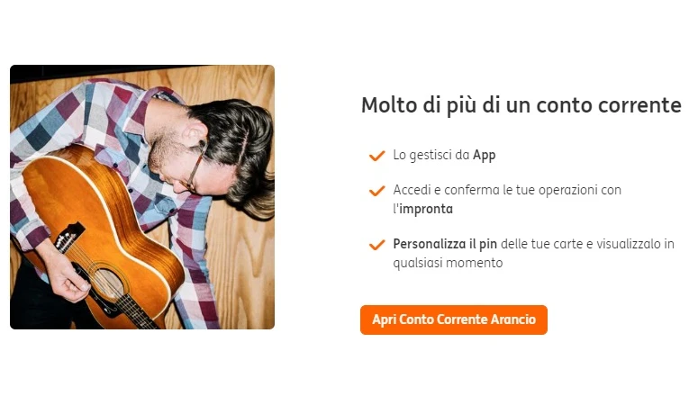Conto Corrente Arancio online