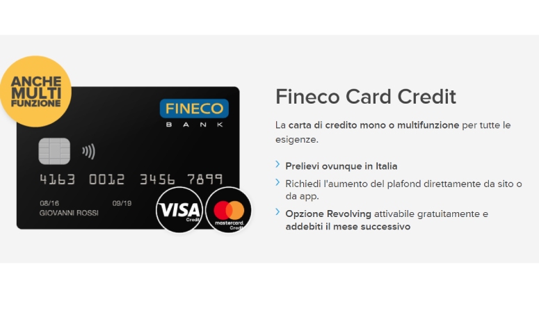 Carta di credito Fineco