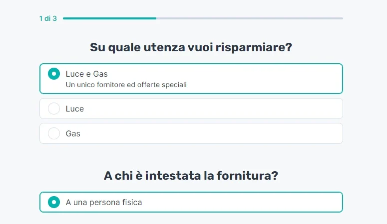 Switcho luce e gas