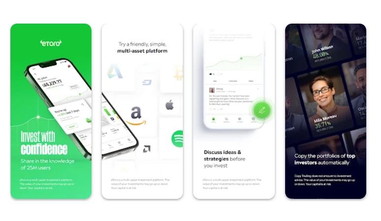 eToro app per criptovalute