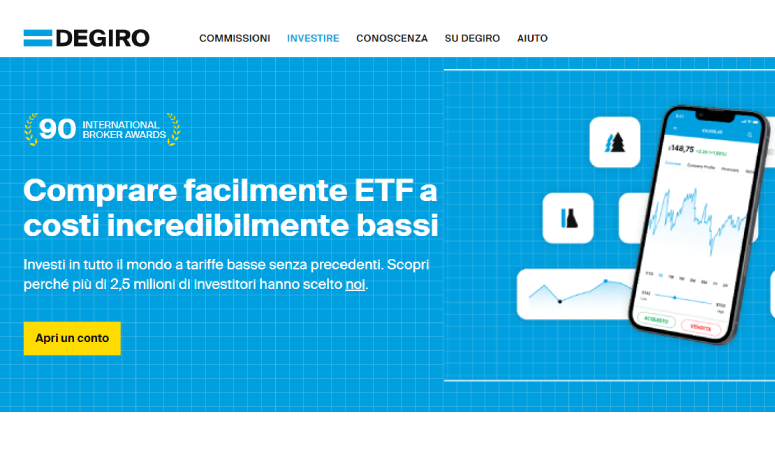 Miglior broker ETF: DEGIRO