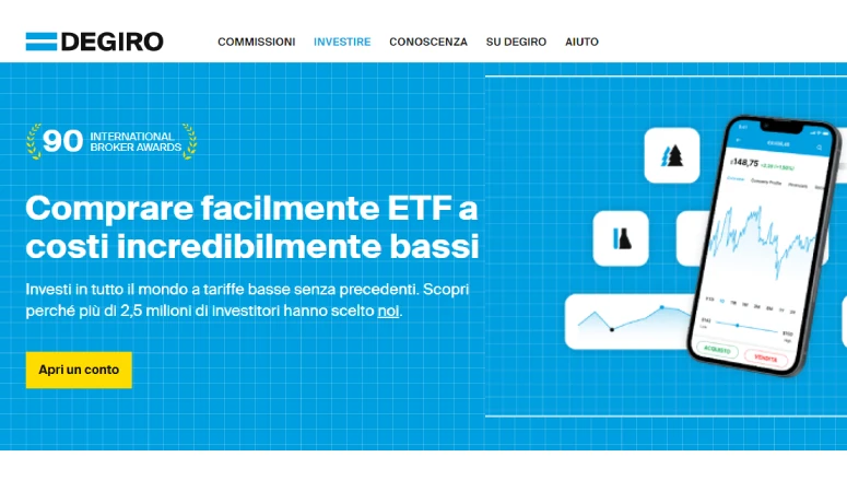 Miglior broker ETF: DEGIRO