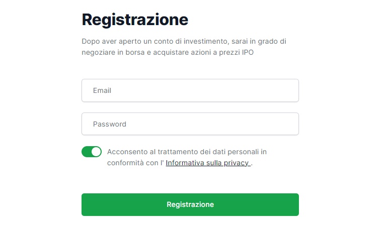Registrazione su Freedom Finance Freedom24