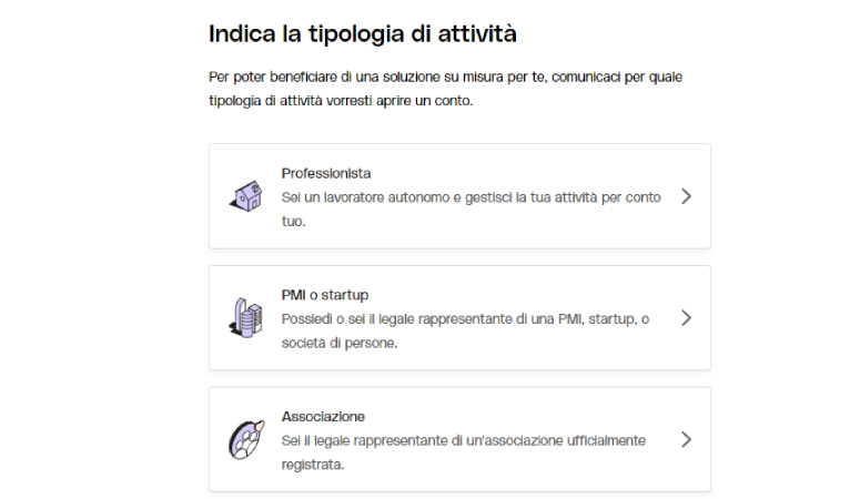 tipologie di conti e costi