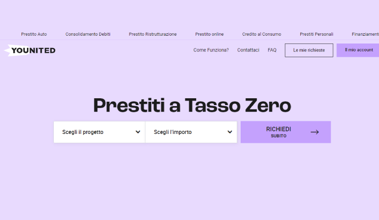Prestiti personali tasso zero Younited Credit