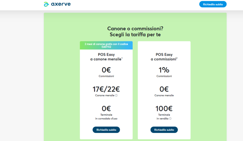 POS Easy di Axerve