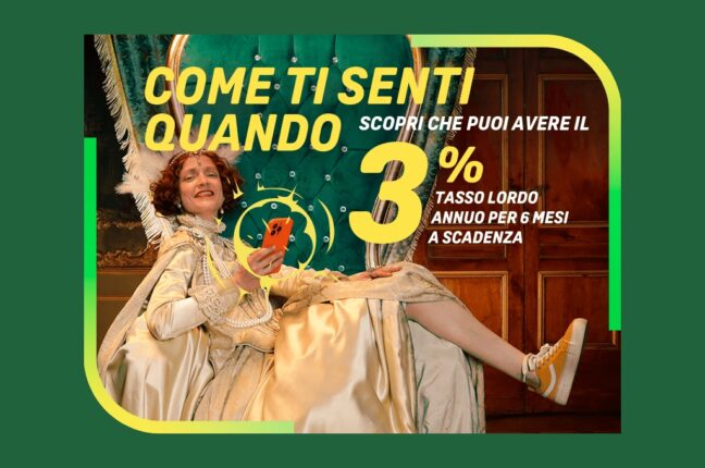 credem conto deposito 3%