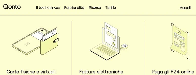 Conto aziendale online Qonto