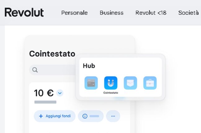 revolut conto cointestato
