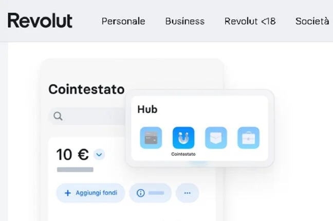 revolut conto cointestato