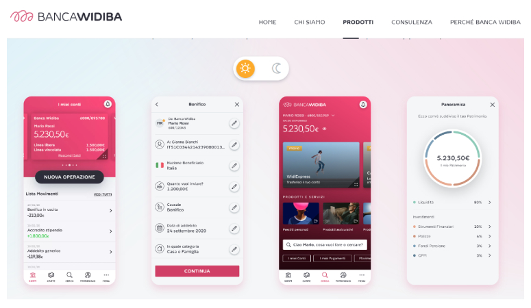 Nuova App Widiba