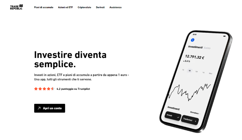 Investi in azioni con Trade Republic