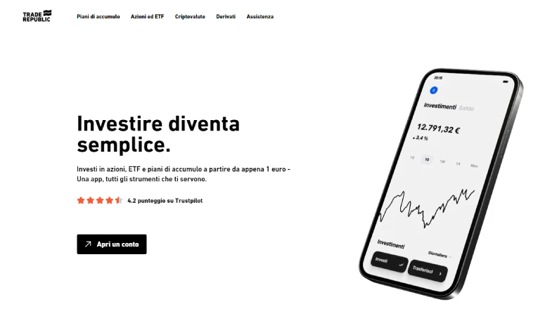 Investi in azioni con Trade Republic