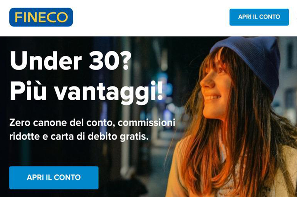 conto corrente fineco under 30