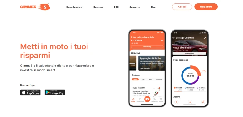 App Gimme5 nuova