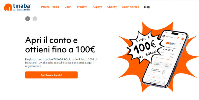 Conto Tinaba nuovo