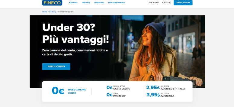 Promo Under 30 Fineco