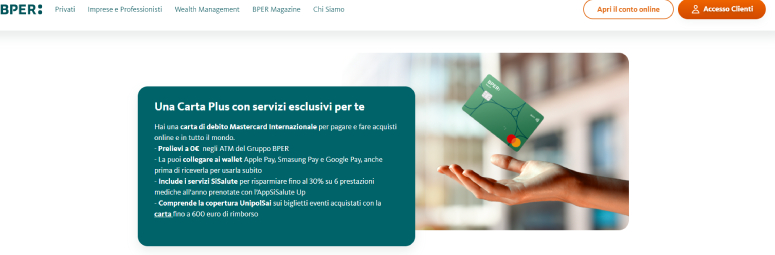 Carta di debito BPER