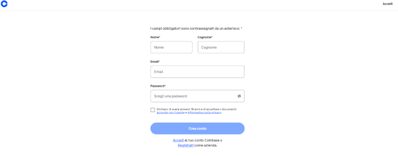 Login Coinbase