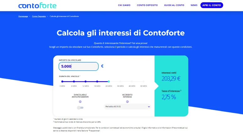 Calcolo interessi