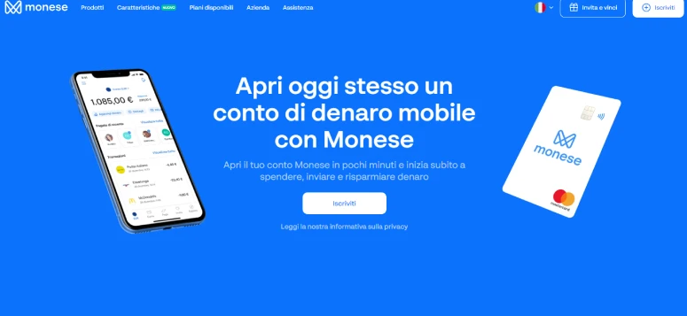 Conto Monese come funziona