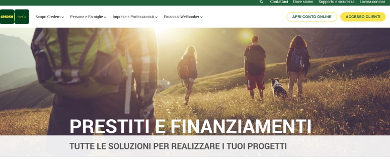 Prestiti e finanziamenti Banca Credem