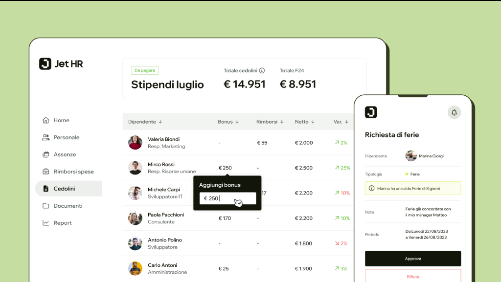 jet hr piattaforma