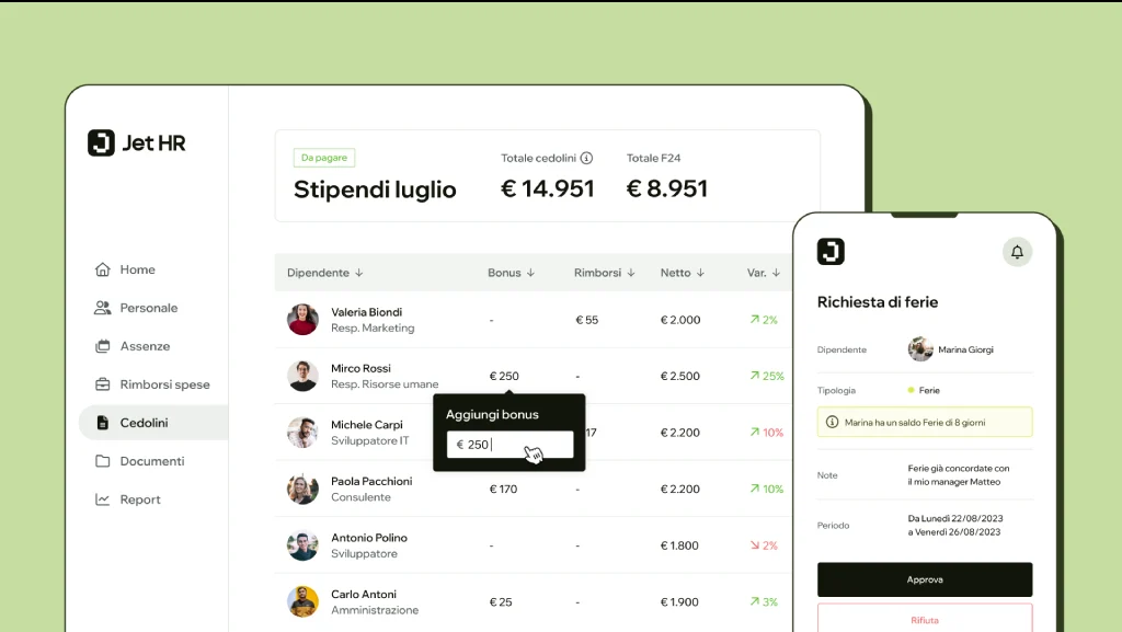 jet hr piattaforma